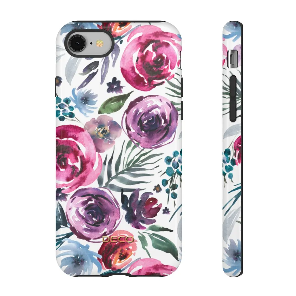Watercolor Bouquet Floral Tough Phone Case