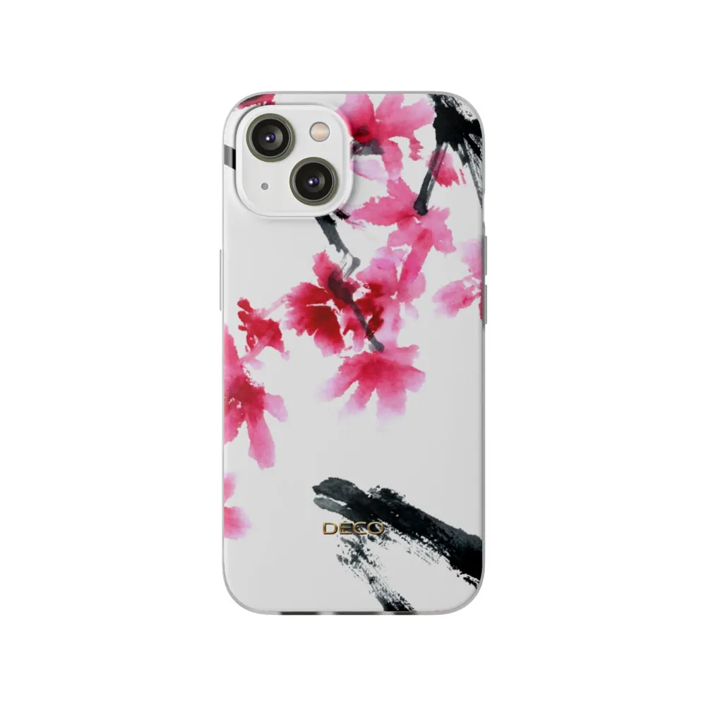 Watercolor Cherry Blossom Floral Phone Case