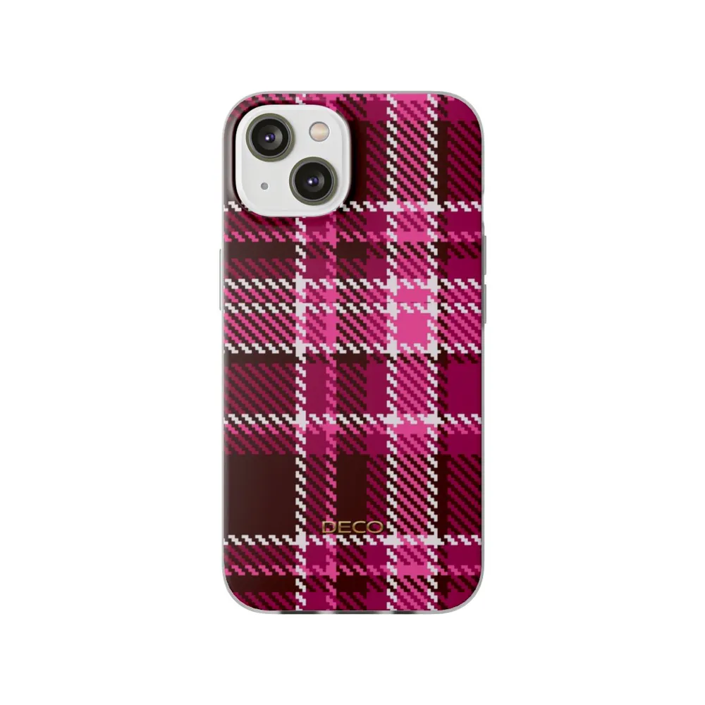 Magenta Pink Plaid Phone Case
