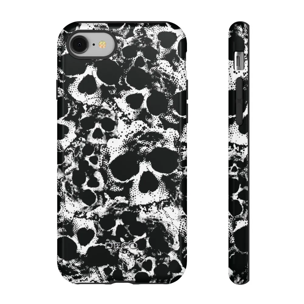 Boneyard Skulls Spooky Halloween Tough Phone Case