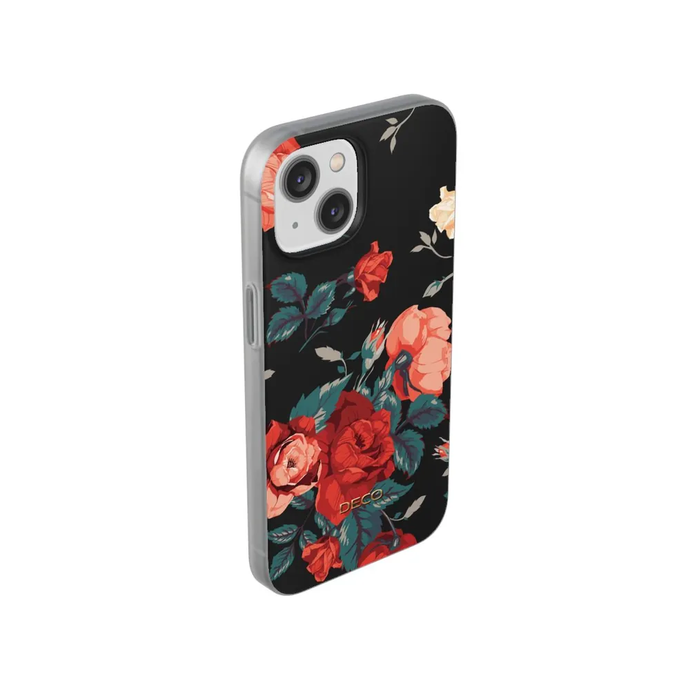 Deep Rose Floral Phone Case
