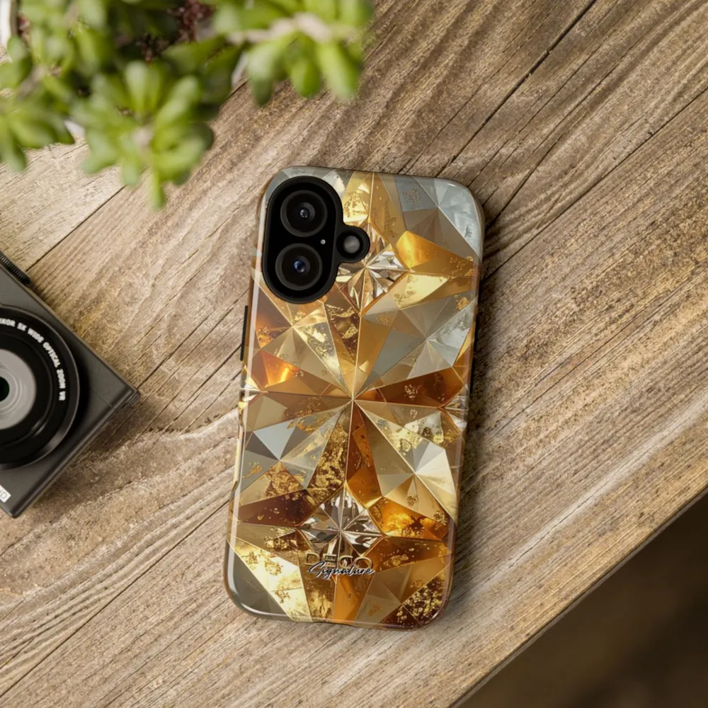 Luxury Diamond Facets DECO Signature Tough Phone Case