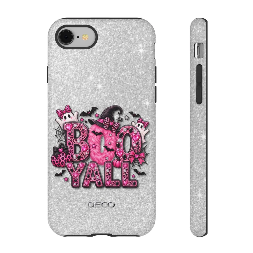 BOO YALL Bling Halloween Tough Phone Case