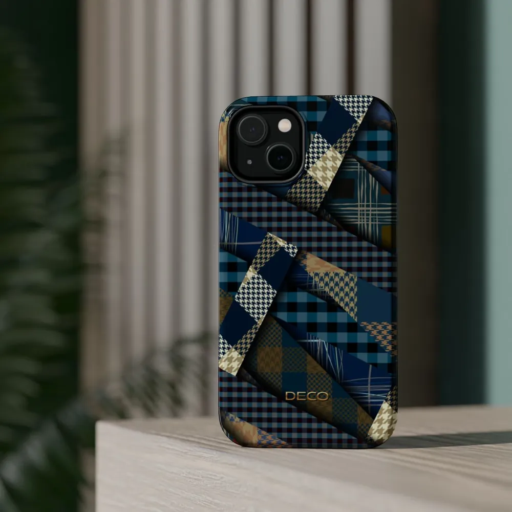 Houndstooth and Plaids MagSafe Impact-Resistant Phone Case