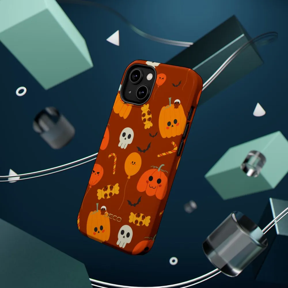 Pumpkin Candy Spooky Halloween MagSafe Impact-Resistant Phone Case