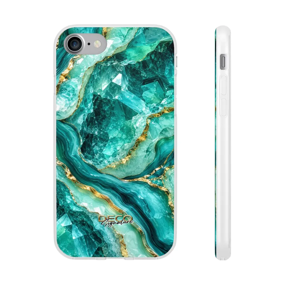 Luxury Sparkling Aquamarine DECO Signature Phone Case