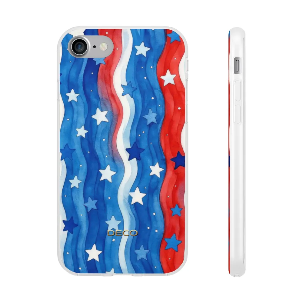 Stars & Stripes Watercolor America Phone Case