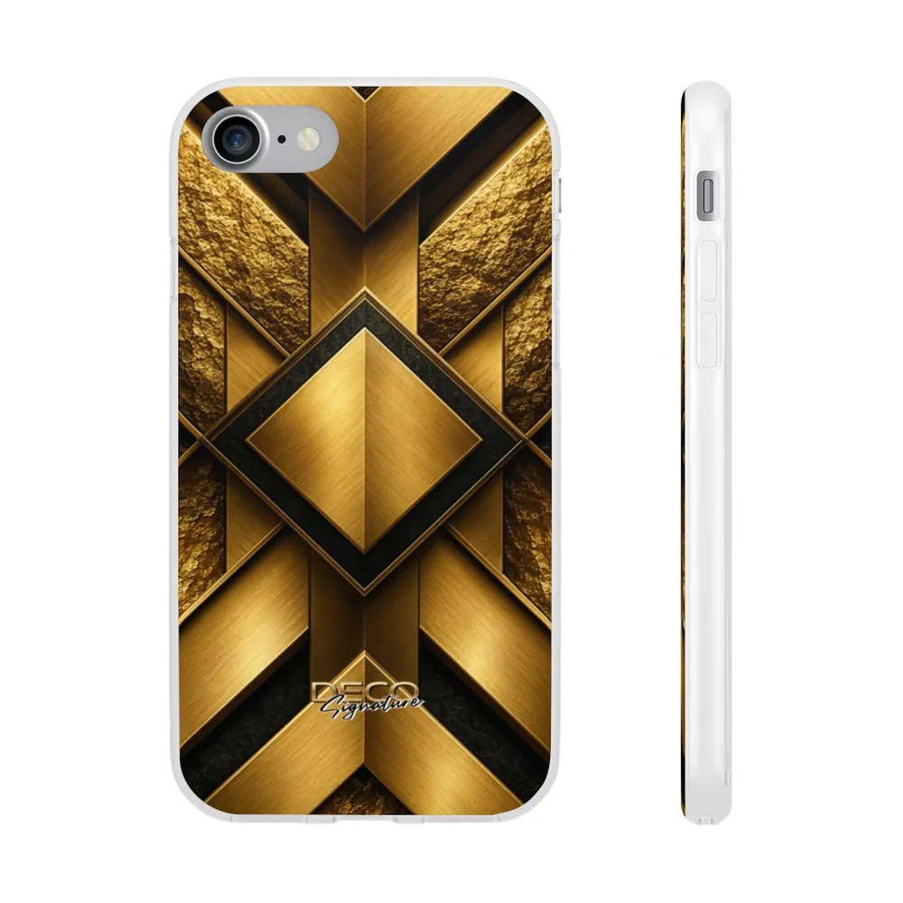Luxury Textured Gold DECO Signature Phone Case
