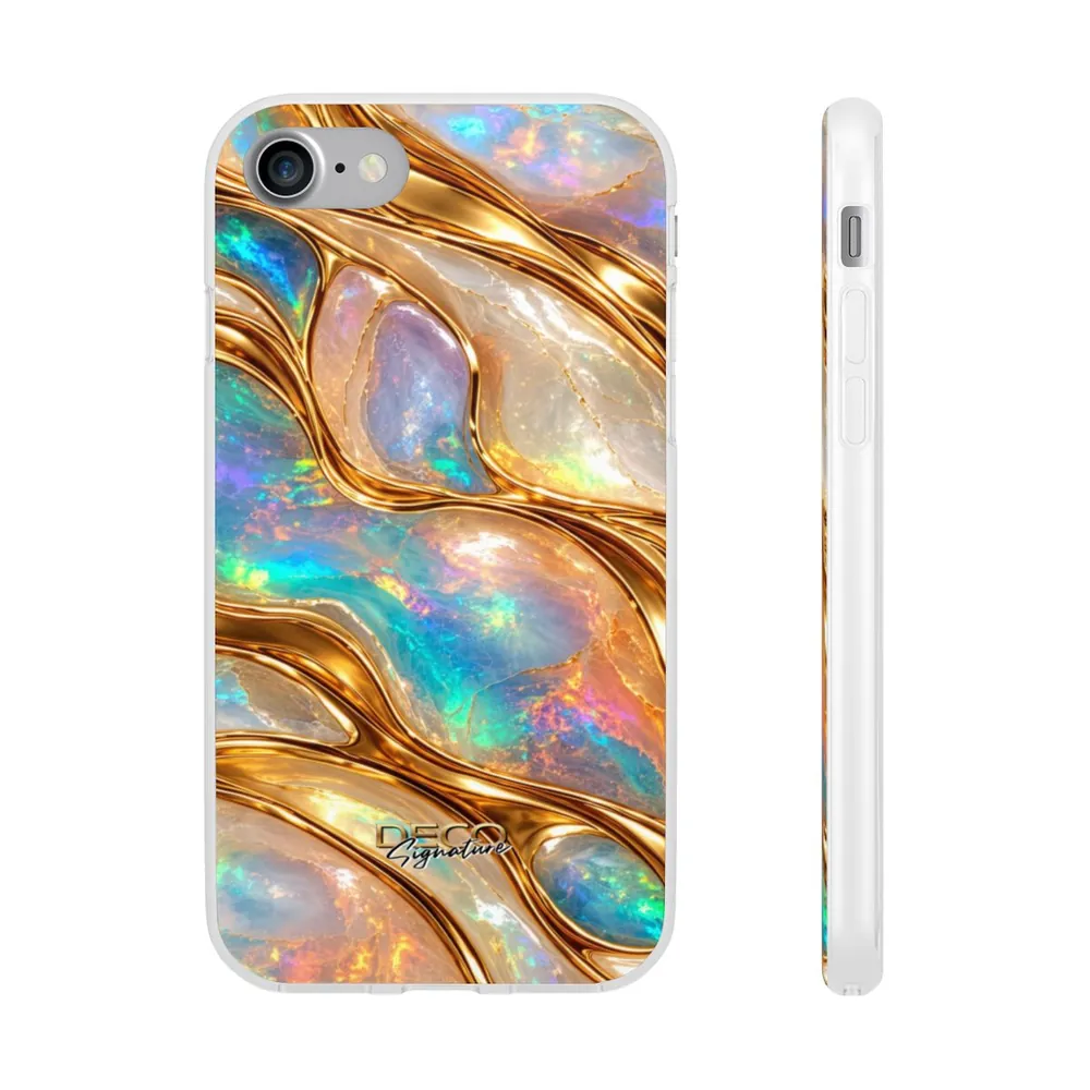 Luxury Opal & Gold DECO Signature Phone Case