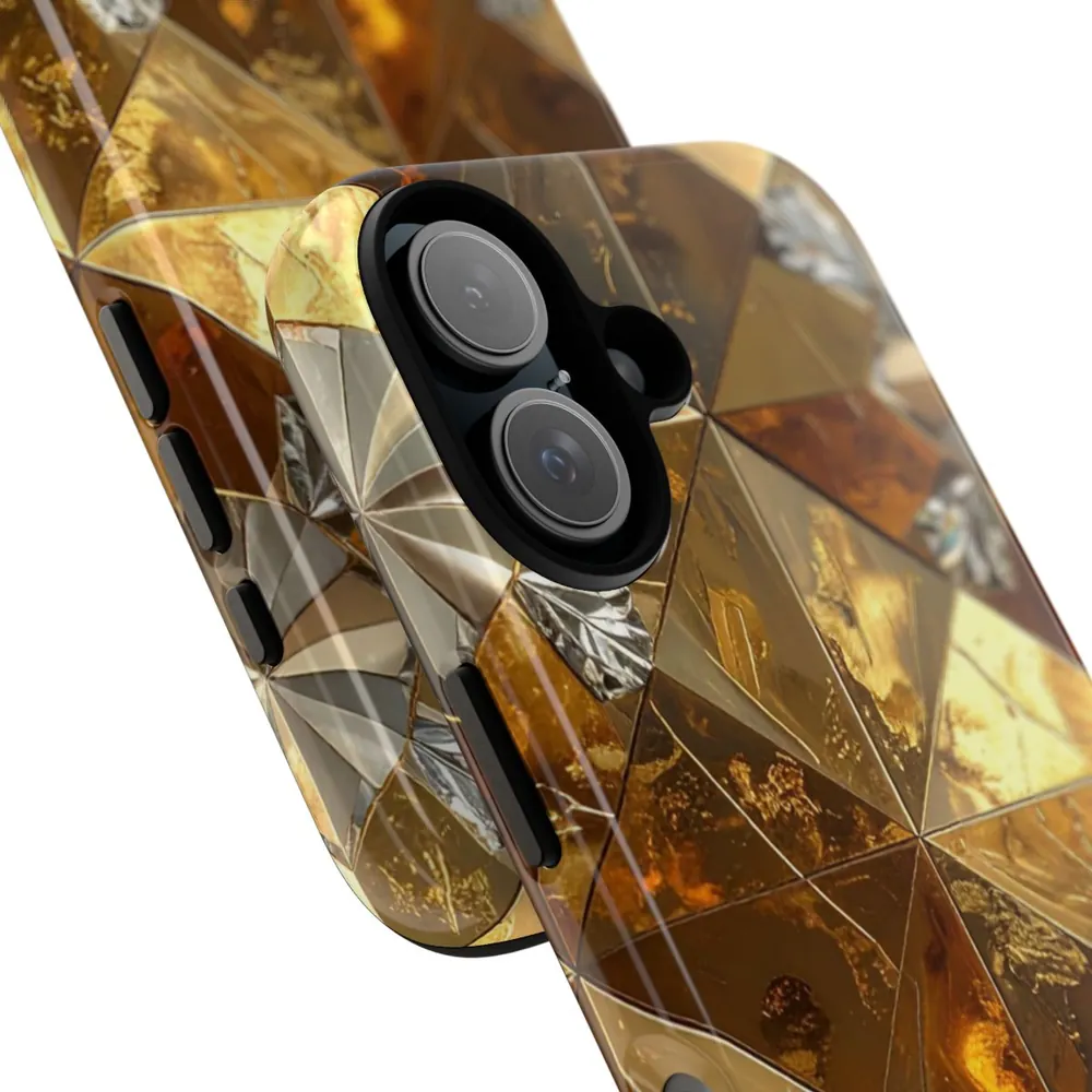 Luxury Gold & Diamond Tile DECO Signature Tough Phone Case