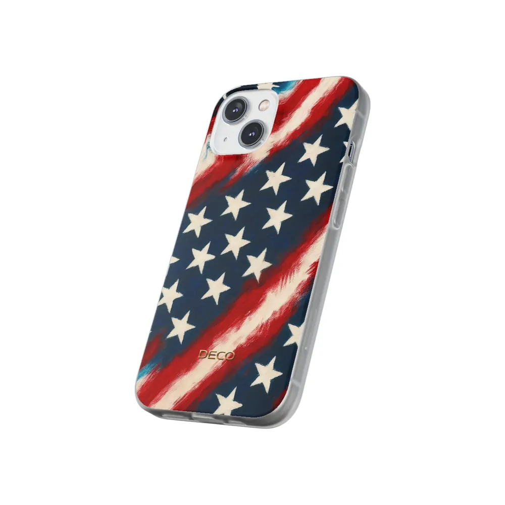 Painted Vintage America US Flag Phone Case
