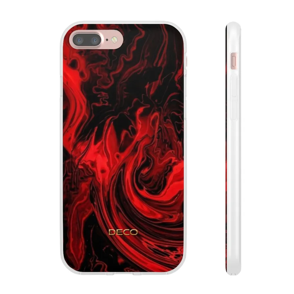 Fiery Red Swirl Phone Case