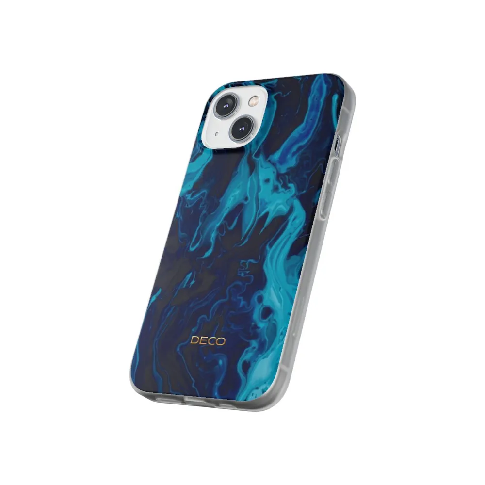 Shades of Blue Swirl Phone Case