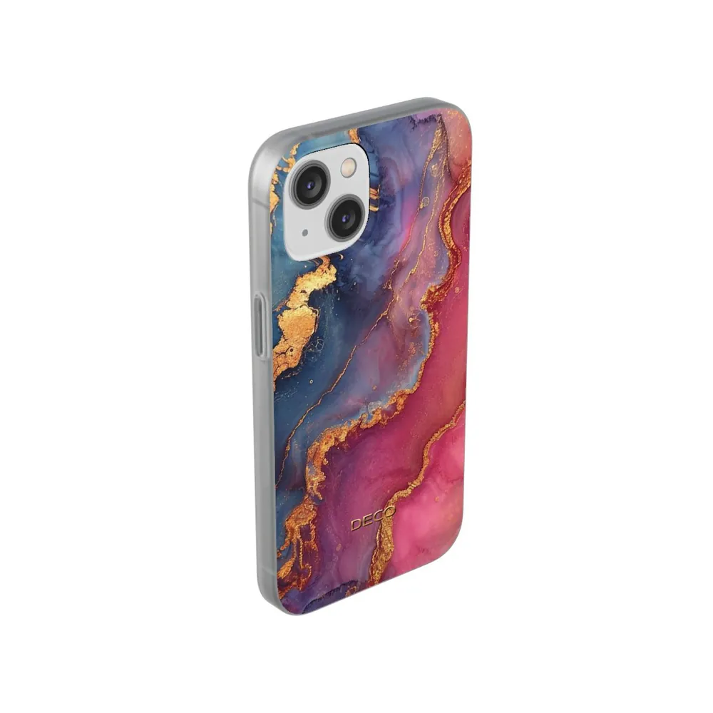 Pinks & Gold Watercolor Marble Phone Case