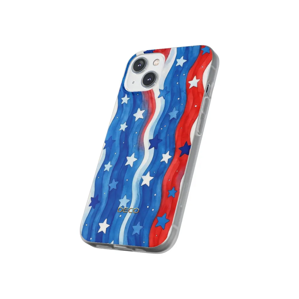 Stars & Stripes Watercolor America Phone Case