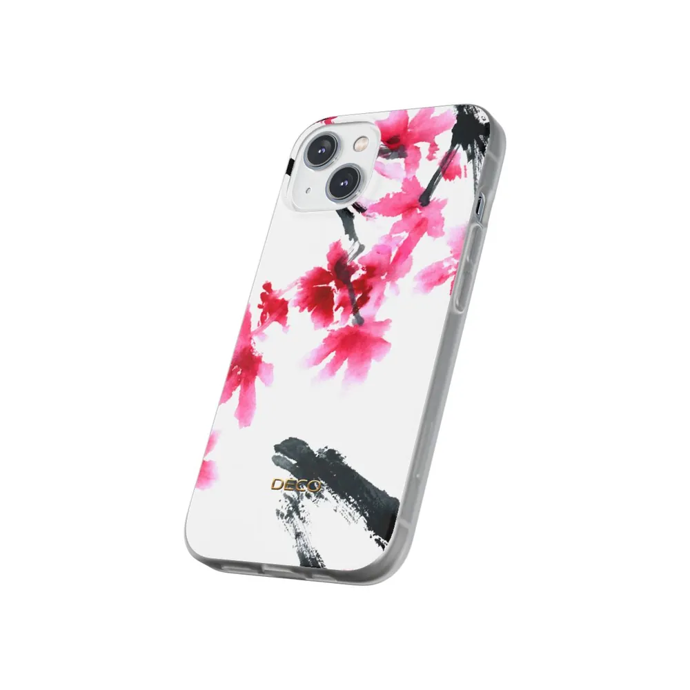 Watercolor Cherry Blossom Floral Phone Case