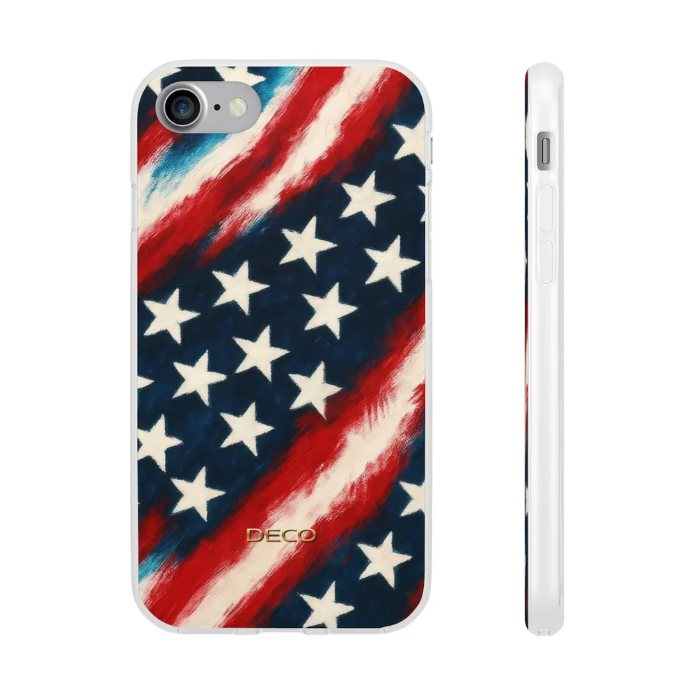 Painted Vintage America US Flag Phone Case