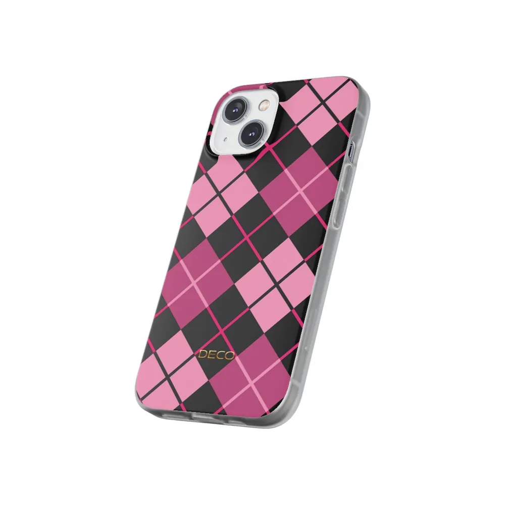 Pink Argyle Plaid Phone Case
