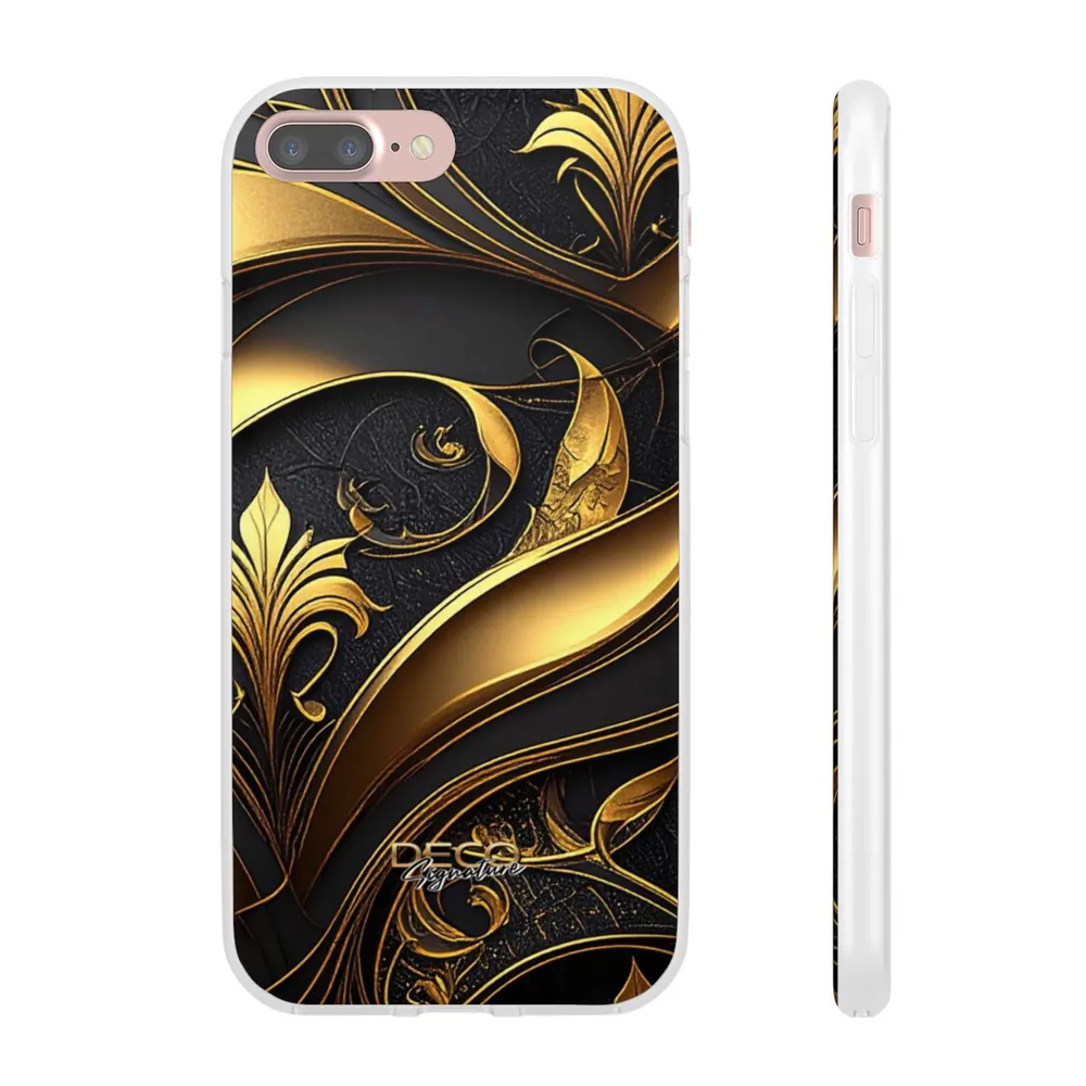 Luxury Black & Gold Inlay DECO Signature Phone Case