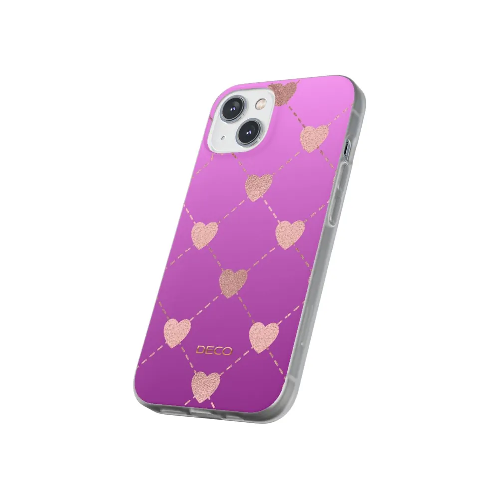 Shimmer Heart Dots Phone Case