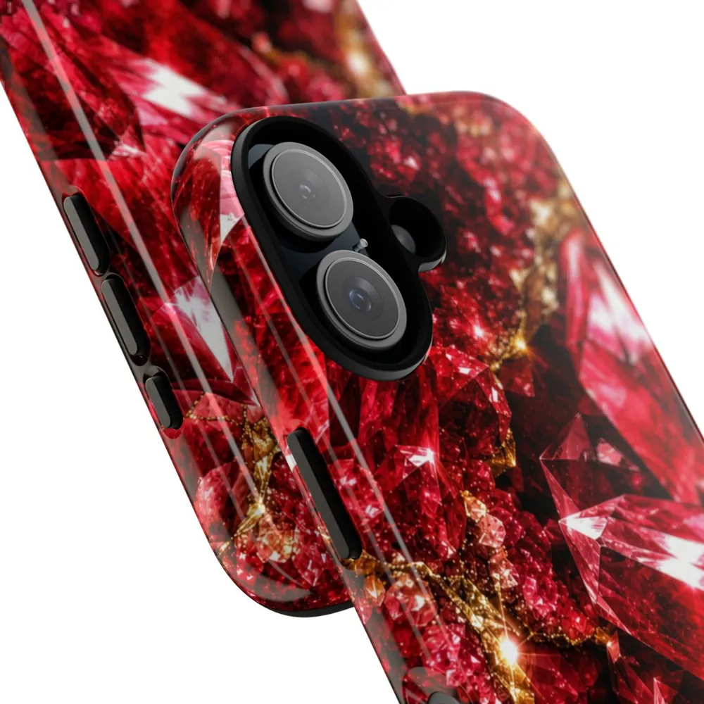 Luxury Sparkling Ruby DECO Signature Tough Phone Case