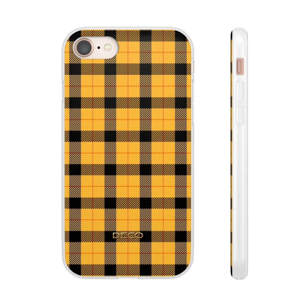 Yellow Gingham Tartan Plaid Phone Case