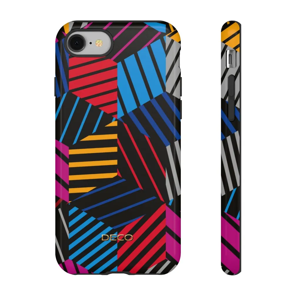 3D Illusion Geometric Tough Phone Case