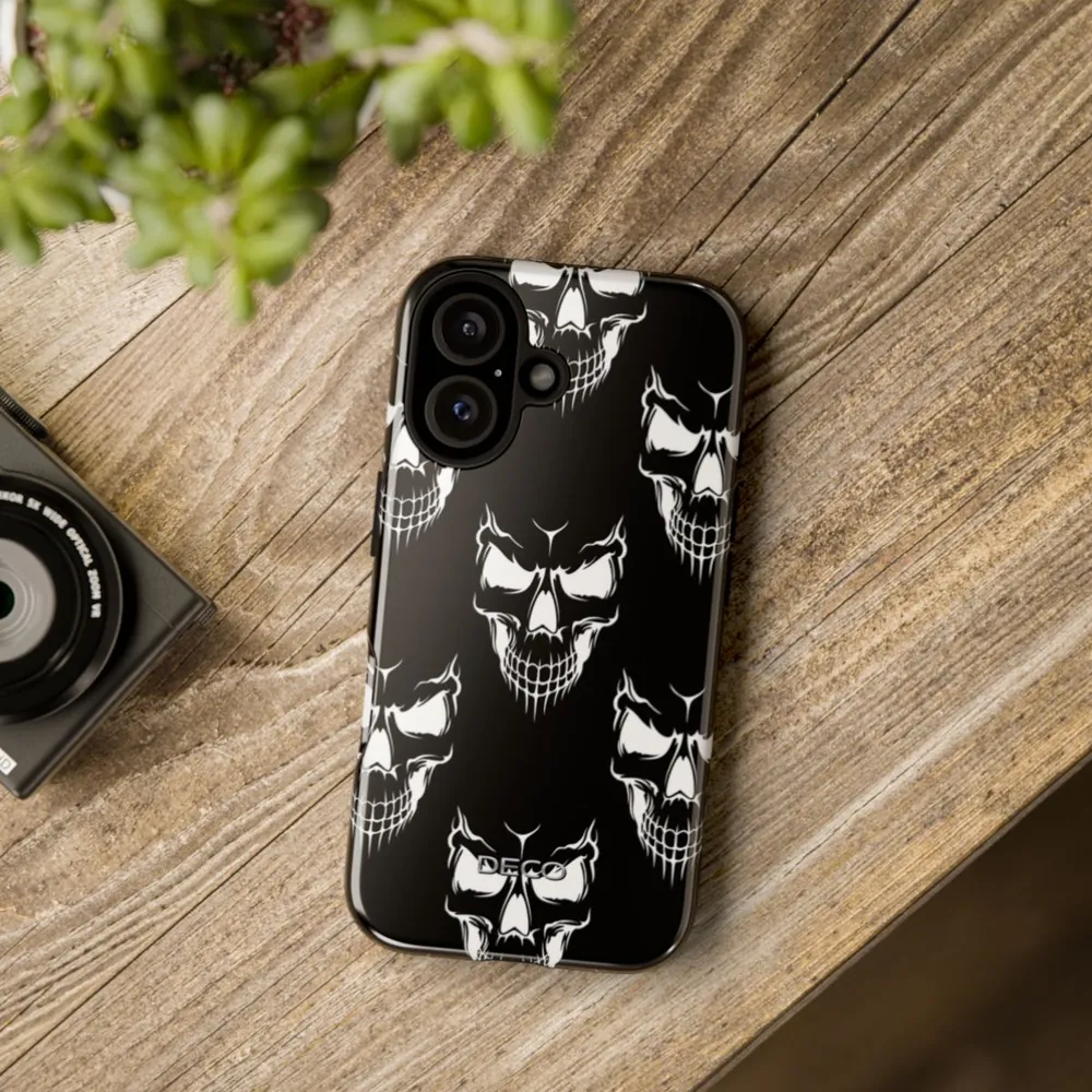Creepy Skulls Spooky Halloween Tough Phone Case