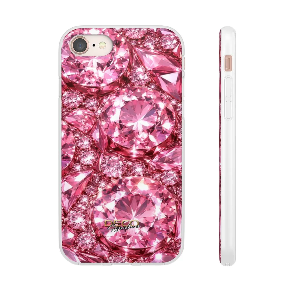 Luxury Sparkling Pink Diamonds DECO Signature Phone Case