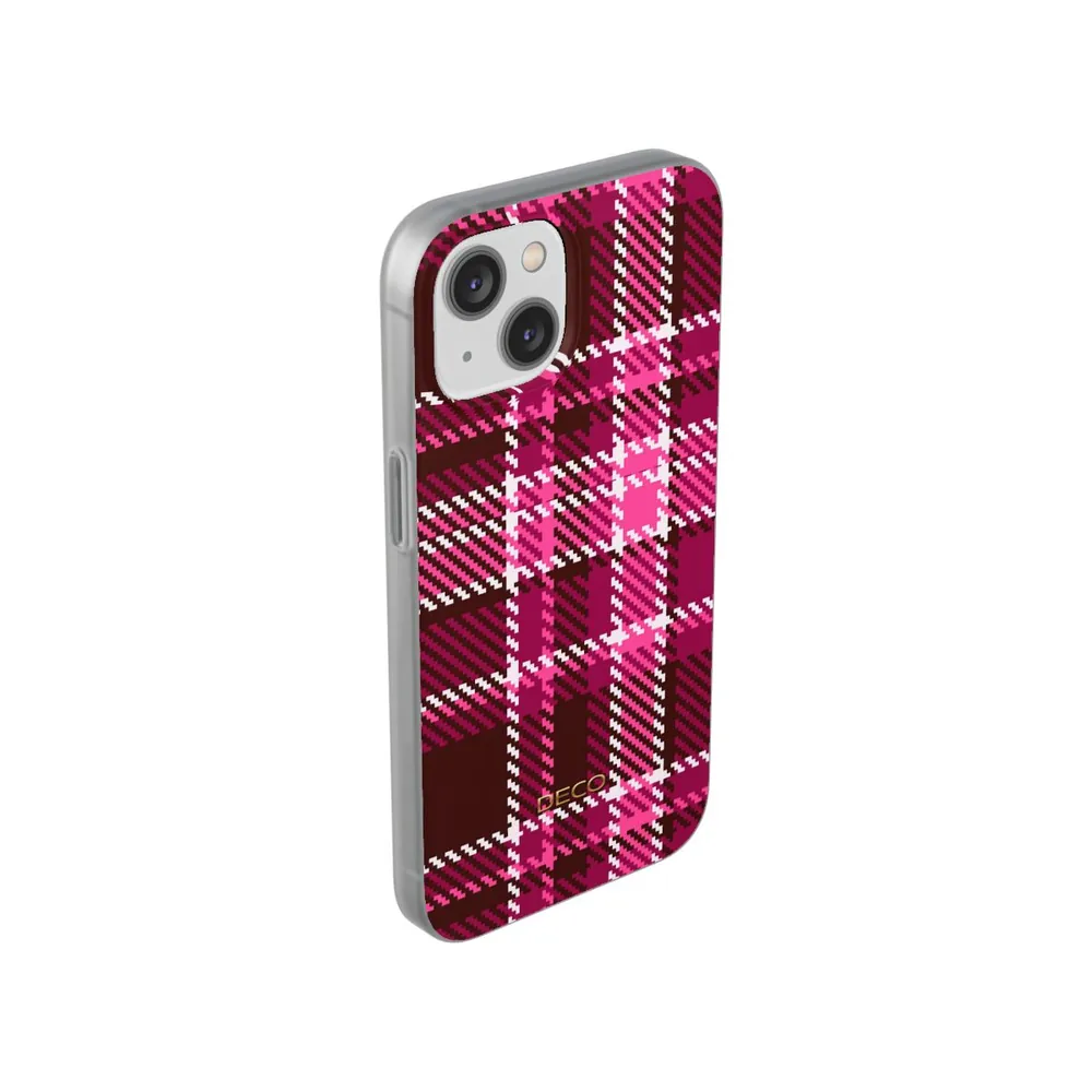 Magenta Pink Plaid Phone Case