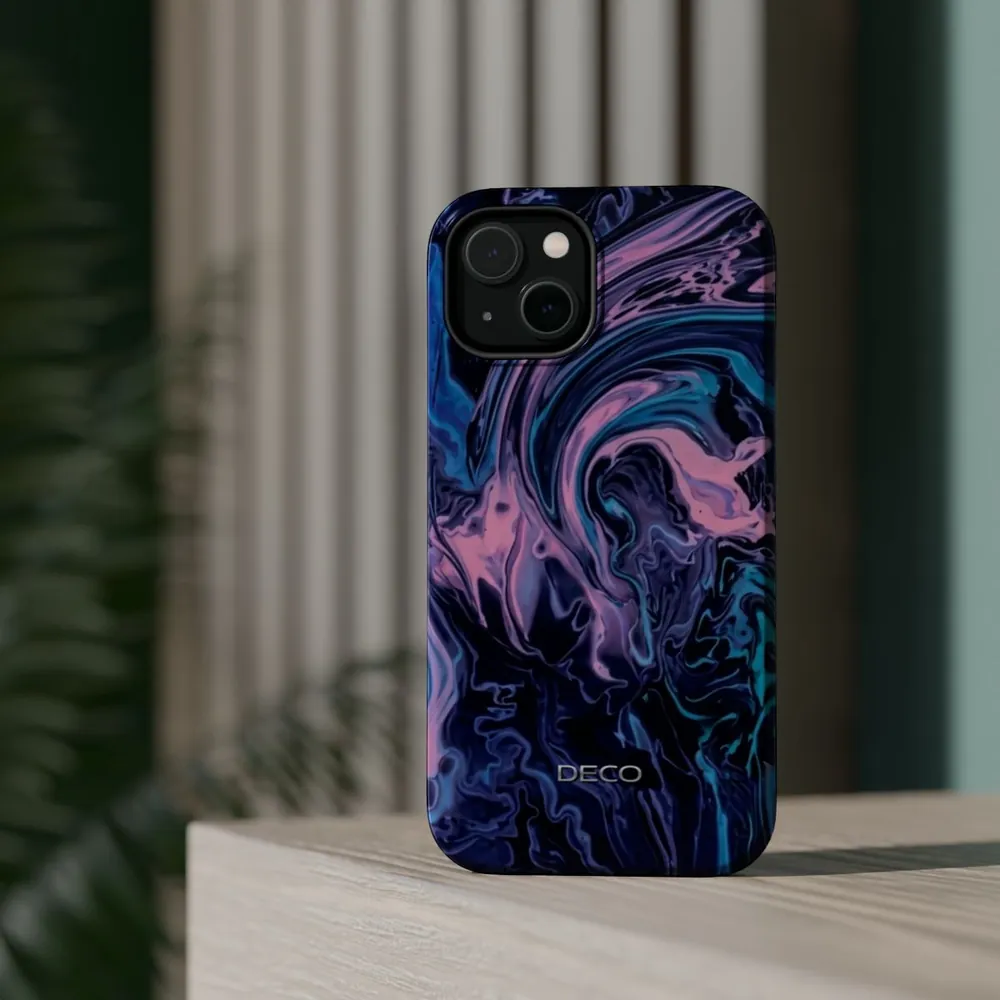 Pastel Rainbow Deep Swirl MagSafe Impact-Resistant Phone Case