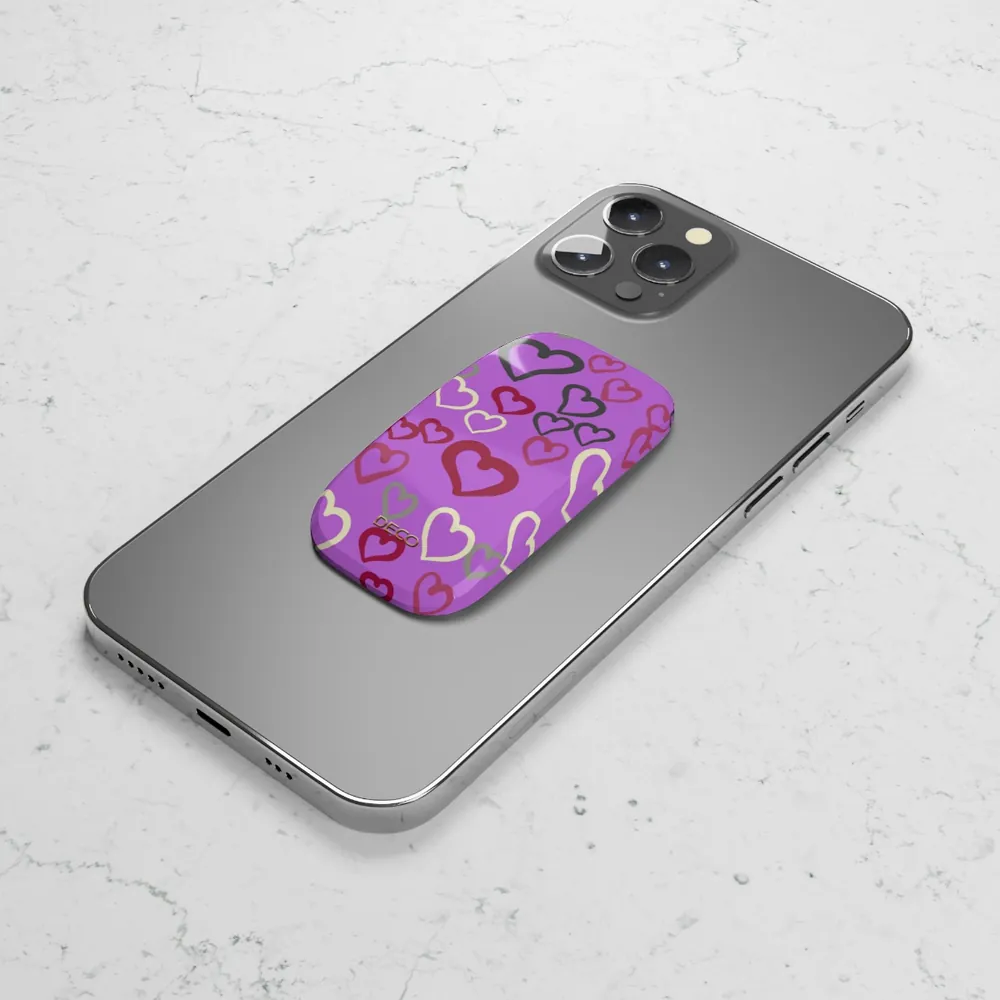 Painted Hearts Phone Grip & Stand
