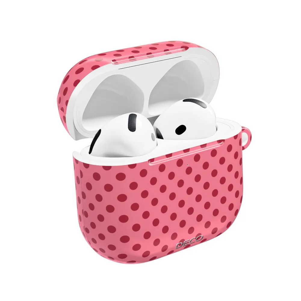 Pink & Red Polka Dots AirPod Case