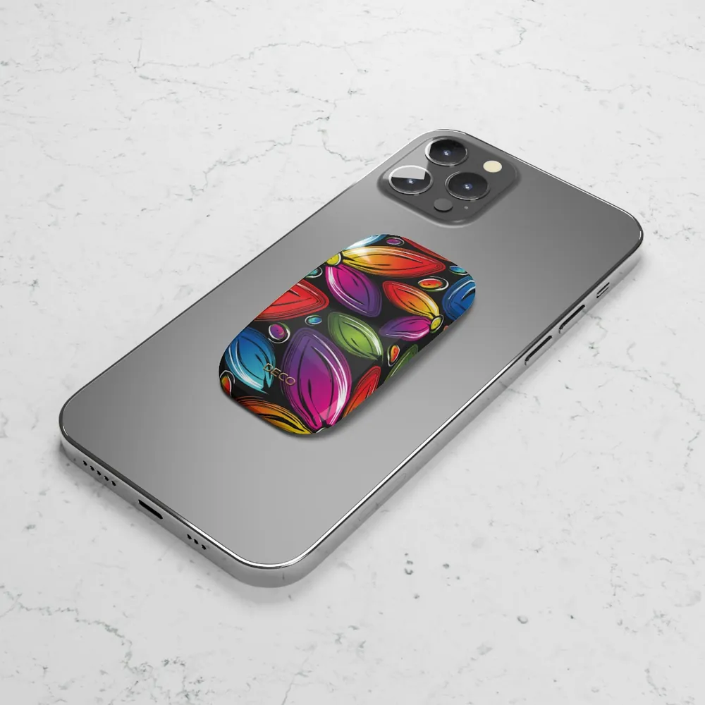 Rainbow Floral Phone Grip & Stand