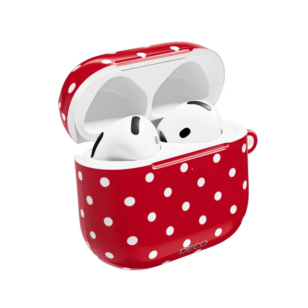 Red & White Polka Dots AirPod Case