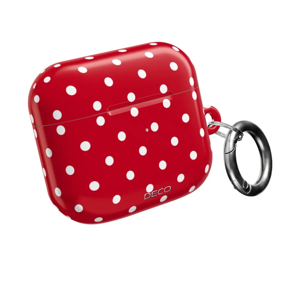 Red & White Polka Dots AirPod Case