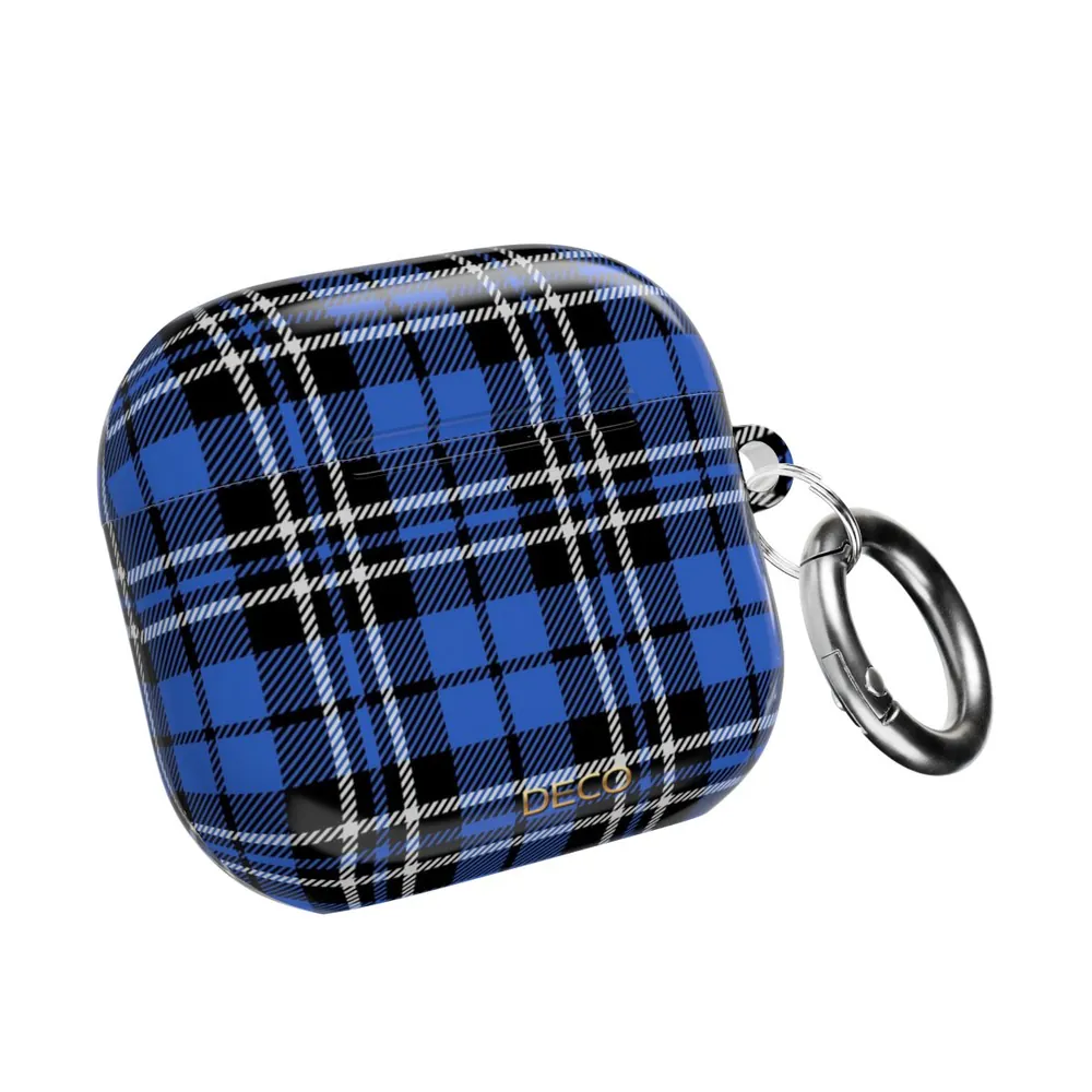 Royal Blue Tartan Plaid AirPod Case
