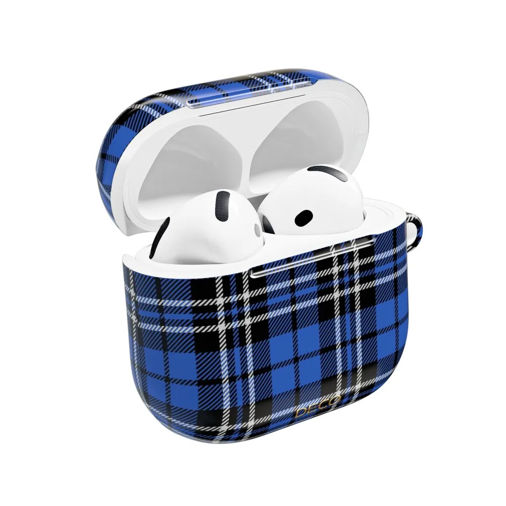 Royal Blue Tartan Plaid AirPod Case