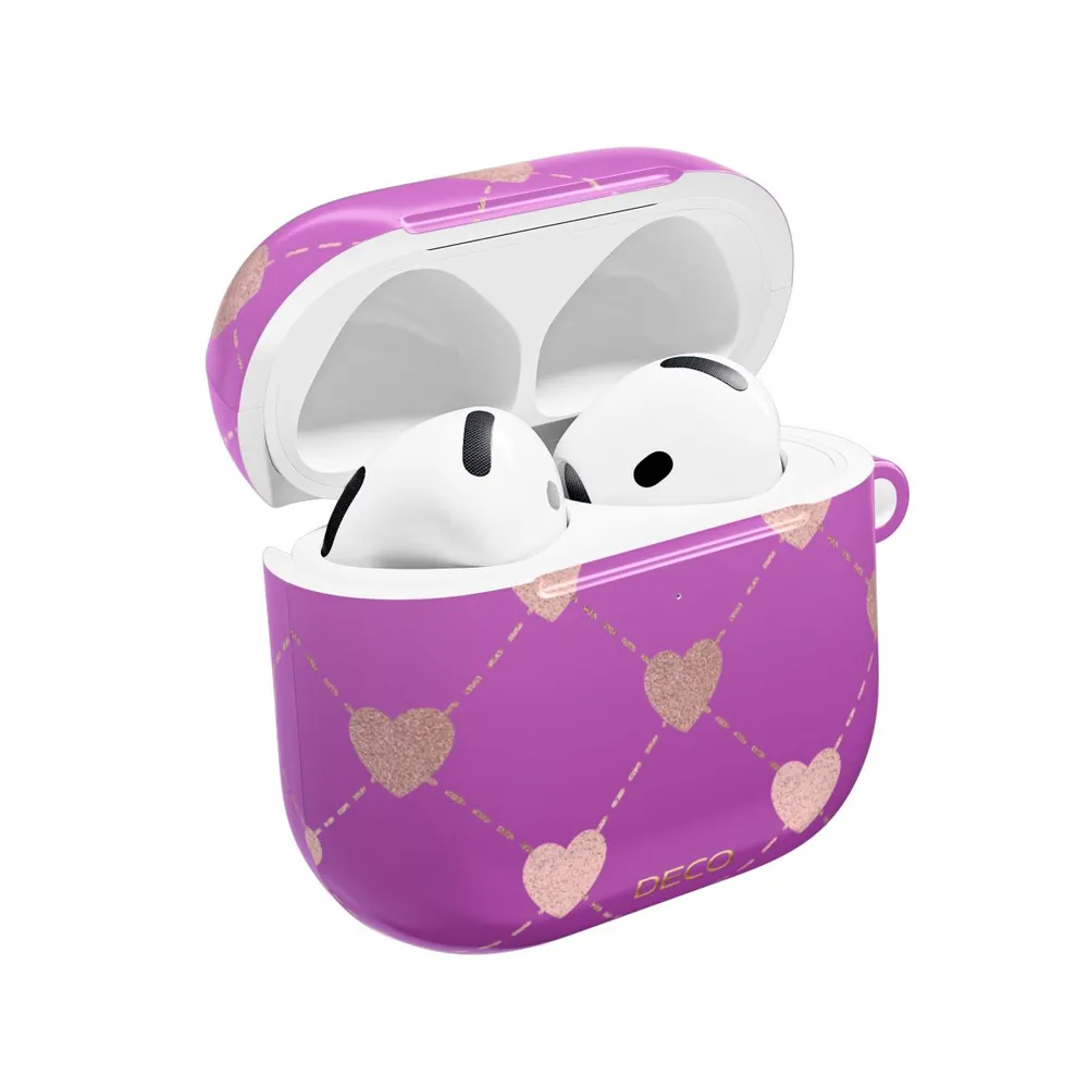 Shimmer Heart Dots AirPod Case