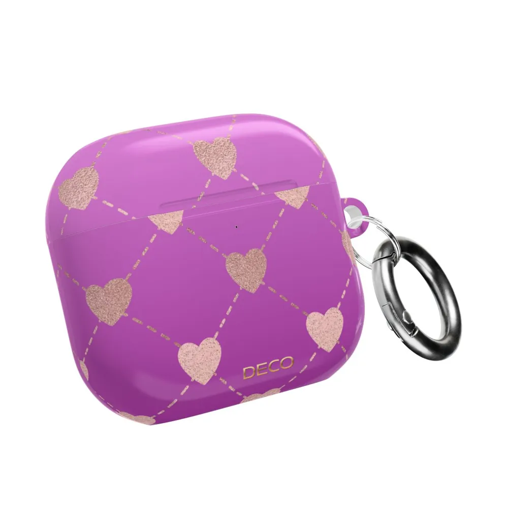 Shimmer Heart Dots AirPod Case