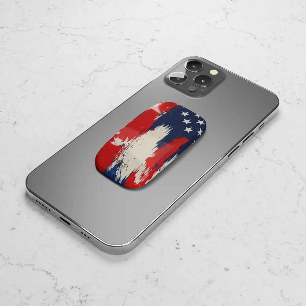Splatter Paint America Phone Grip & Stand