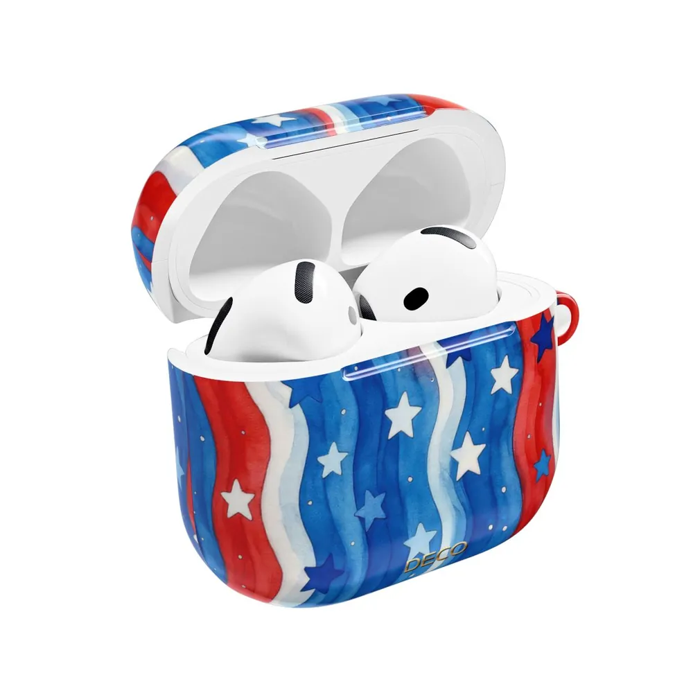 Stars & Stripes Watercolor America AirPod Case