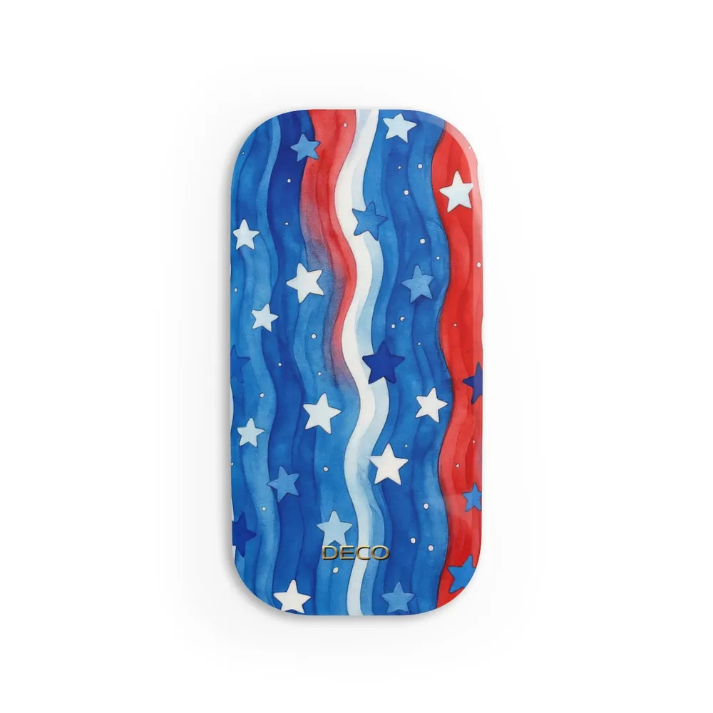Stars & Stripes Watercolor America Phone Grip & Stand