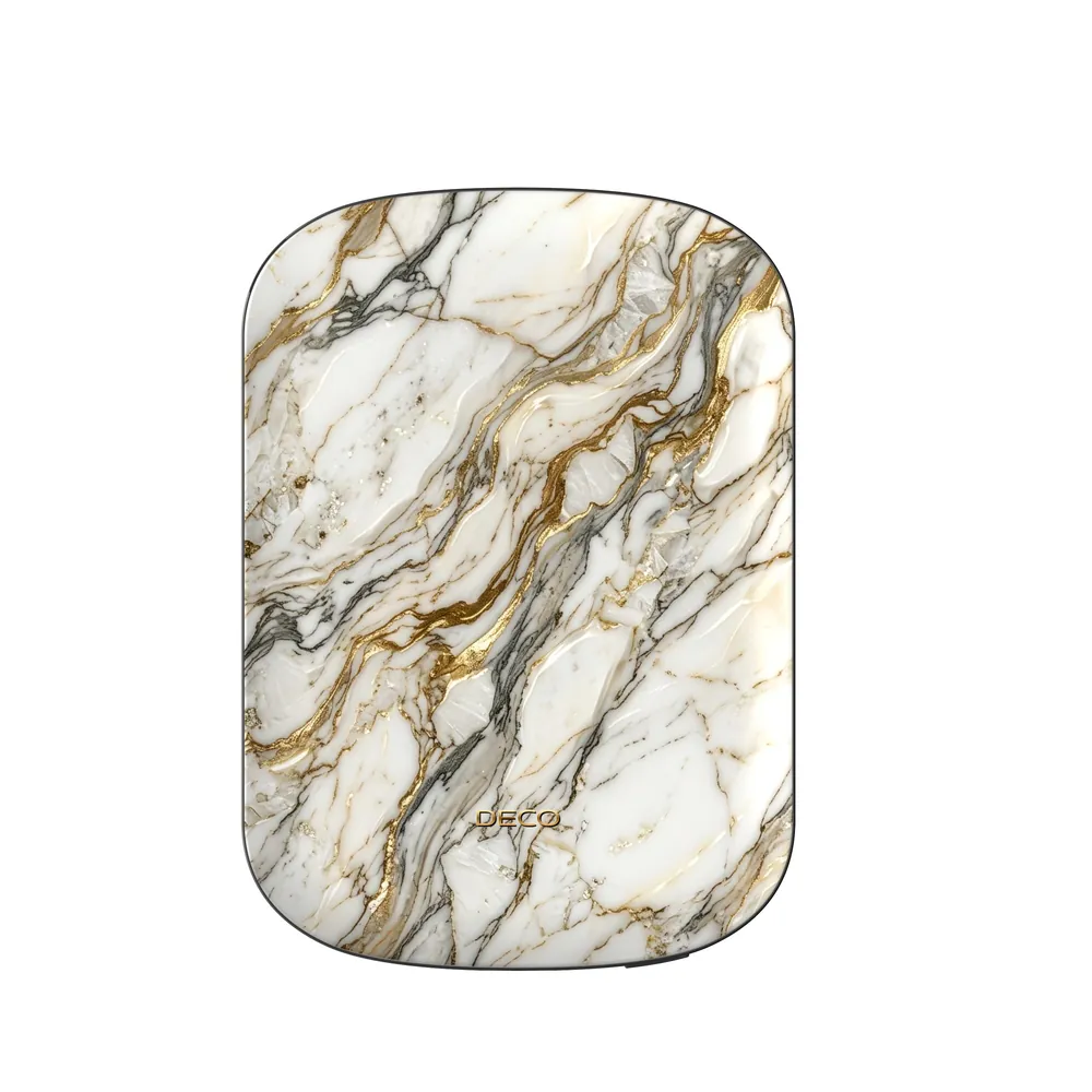 Textured Gold & Silver Vein Marble MagSafe Power Bank