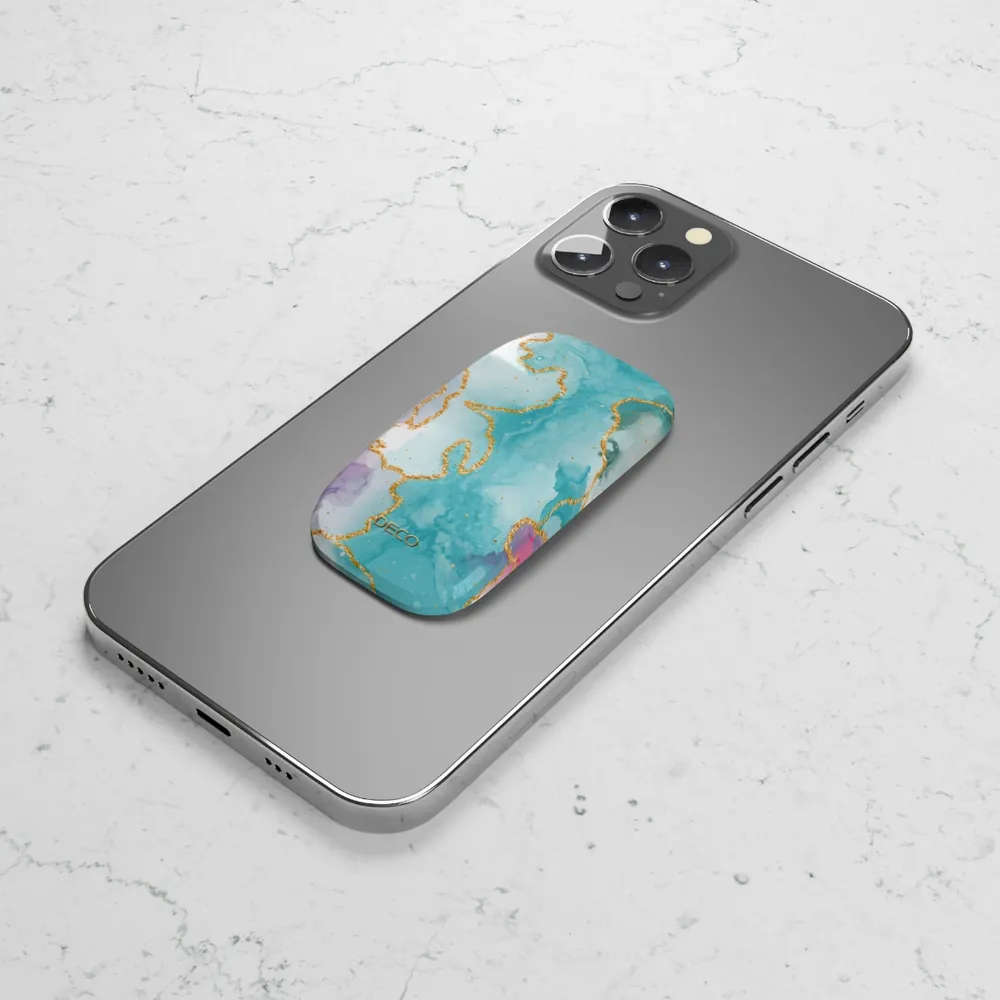 Watercolor Pastel Marble Phone Grip & Stand