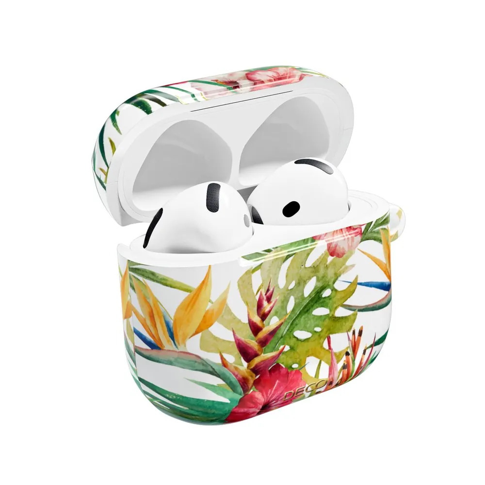 Watercolor Tropical Hibiscus Floral AirPod Case