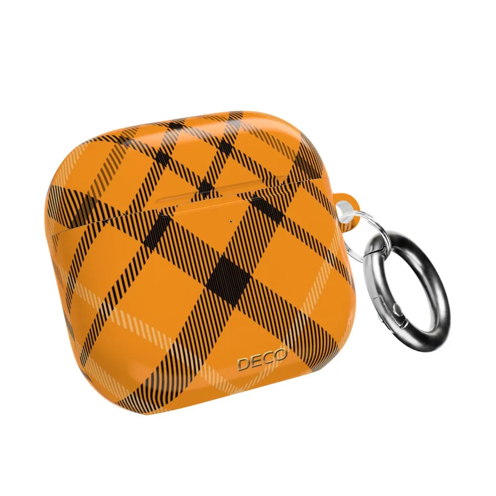 Yellow Ochre Tartan Plaid AirPod Case